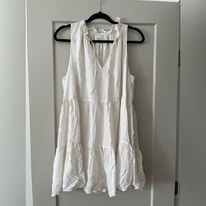 Aritzia Wilfred White Boho Mini Dress